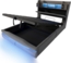 Merax Polsterbett, Doppelbett 140x200cm, mit UsB c steckdose Ladefunktion, Mit LED-Leuch, Kopfteil mit Staufach, Hydraulisch Stauraumbett, Grau Bild 9