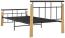 vidaXL Bettgestell Metall und Massivholz Eiche 90x200 cm [324897] Bild 12