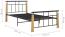 vidaXL Bettgestell Metall und Massivholz Eiche 90x200 cm [324897] Bild 7