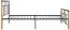 vidaXL Bettgestell Metall und Massivholz Eiche 90x200 cm [324897] Bild 11