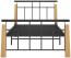 vidaXL Bettgestell Metall und Massivholz Eiche 90x200 cm [324897] Bild 10