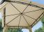 Toolport Gartenpavillon wasserdicht 180g m² Dachplane, Stahlrahmen / Polyester champagner, 3x3 m Bild 7