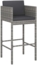 vidaXL Barhocker 2 Stk. mit Kissen Grau Poly Rattan 316658 Bild 6