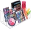 Schminkaufbewahrung Kosmetik Organizer 5 Fächer mDesign Make-up Box transparent Bild 5