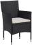 vidaXL 5-tlg. Garten-Essgruppe Schwarz Poly Rattan und Akazienholz 3058322 Bild 11