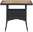 vidaXL 5-tlg. Garten-Essgruppe Schwarz Poly Rattan und Akazienholz 3058322 Bild 12