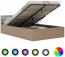 vidaXL Stauraumbett mit LED Cappuccino-Braun Kunstleder 140×200cm 285561 Bild 8