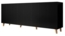 Kommode Fusbo 200, Farbe: Schwarz / Schwarz + Gold Bild 6