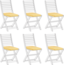 Set mit 6 Sitzkissen Geometrisches Muster TOLVE 39 x 31 cm Gelb Bild 4