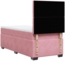vidaXL Boxspringbett mit Matratze Rosa 90x200 cm Samt 3290827 Bild 9