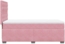 vidaXL Boxspringbett mit Matratze Rosa 90x200 cm Samt 3290827 Bild 8