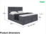 MEBLINI Boxspringbett KARIM 140x200 cm mit Bettkasten - H4/Dunkelgrau Samt Polsterbett - Doppelbett mit Topper & Taschenfederkern-Matratze Bild 7