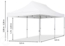 3x6 m Faltpavillon, ECONOMY Alu 32mm, Seitenteile mit Panoramafenstern, weiß Bild 10
