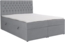 Selsey 'Daissy' Boxbett 180×200 mit Matratze und Topper, Samt, Grau Bild 1