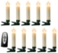 MARELIDA LED-Christbaumkerzen Baumkerzen mit Clip 10 Weihnachtskerzen Baumbeleuchtung kabellos Fernb, 10-flammig Bild 4