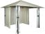 Pergola HWC-J63, Garten Pavillon Terrassenüberdachung mit Seitenwand, 3x3m ~ creme-beige Bild 8