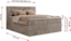 Boxspringbett, Doppelbett mit zwei Bettkästen und Multipocket-Matratze, Cord Bett - TILIANO KING - 200 x 200 cm - Hellbraun Cord - H3 Bild 6