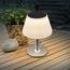 LED Solartischlampe, silber, Edelstahl, weiß, H 28 cm Bild 9