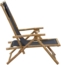 vidaXL Relaxstuhl Verstellbar Dunkelgrau Bambus und Stoff 313024 Bild 7