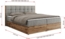 Boxspringbett mit Kopfteil und Topper, Polsterbett - ALBERO 1 - 120 x 200 cm - Hellgrau Stoff - H4 Bild 6
