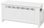 vidaXL Aufbewahrungsbank Barockstil MDF Weiß 242646 Bild 1
