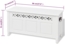 vidaXL Aufbewahrungsbank Barockstil MDF Weiß 242646 Bild 6