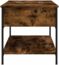 Couchtisch, Sofatisch Räuchereiche 100x50x50 cm Holzwerkstoff und Metall Bild 6