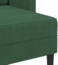 vidaXL 2er-Sofa mit Chaiselongue L-Form Dunkelgrün 125 cm Leinen 4107081 Bild 6