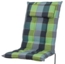 Sun Garden Hochlehnerauflage Hochlehner Inco 10475-240 grau-grün kariert 120x50x7,5 cm Sun Garden, (1 St), Halteband verstellbar mit Bindebändern Bild 4