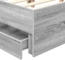 vidaXL Bettrahmen Graues Sonoma 120 x 200 cm Ingenieurs Holz 3411847 Bild 10