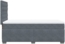 vidaXL Boxspringbett mit Matratze Dunkelgrau 80x200 cm Samt 3290775 Bild 8