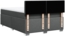vidaXL Boxspringbett mit Matratze Dunkelgrau 140x190 cm Stoff 3285898 Bild 9