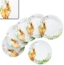 MamboCat Frühstücksteller 6x Osterfreude Kuchenteller Ø19,4cm Porzellan 6 Personen Hase Bild 4