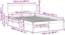 vidaXL Bettrahmen mit Kopfteil Weiß 120 x 200 cm Massives Kiefernholz 872108 Bild 9