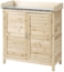 Outsunny Garten-Geräteschrank Pflanztisch mit Unterschrank, aus Holz, mit 2 Einlegeböden, BxT: 83x40 cm, (Schrank, 1 St, Gartenschrank), für Garten, Naturholz Bild 5