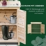 Outsunny Garten-Geräteschrank Pflanztisch mit Unterschrank, aus Holz, mit 2 Einlegeböden, BxT: 83x40 cm, (Schrank, 1 St, Gartenschrank), für Garten, Naturholz Bild 3