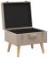 vidaXL Hocker mit Stauraum 3 Stk. Beige Stoff 247524 Bild 7