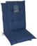 LILENO HOME Hochlehnerauflage Gartenstuhl Auflage, bequeme Sitzauflage für Gartenmöbel, Stuhlkissen, (2 St, 2er Set), Polsterauflage Dunkelblau, Sitzpolster für Klappstühle Bild 5