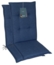 LILENO HOME Hochlehnerauflage Gartenstuhl Auflage, bequeme Sitzauflage für Gartenmöbel, Stuhlkissen, (2 St, 2er Set), Polsterauflage Dunkelblau, Sitzpolster für Klappstühle Bild 6