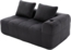 Flieks 2-Sitzer Sofa, 2-Personen Cord-Sofa mit Rückenkissen, Seitentasche und Getränkehalter, Dunkelgrau Bild 10