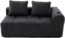 Flieks 2-Sitzer Sofa, 2-Personen Cord-Sofa mit Rückenkissen, Seitentasche und Getränkehalter, Dunkelgrau Bild 9