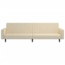 vidaXL Schlafsofa 2-Sitzer Creme Samt 375946 Bild 10