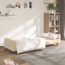 vidaXL Schlafsofa 2-Sitzer Creme Samt 375946 Bild 6