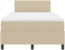 vidaXL Boxspringbett Hellgrau und Weiß 203 x 120 x 88 cm Cordstoff 3337510 Bild 6