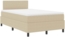 vidaXL Boxspringbett Hellgrau und Weiß 203 x 120 x 88 cm Cordstoff 3337510 Bild 1