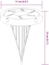 vidaXL Solar-Bodenleuchten mit Erdspieß 4 Stk. Warmweiß 4008196 Bild 5