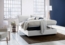 Dmora Doppelbett Annica, Stoffbett mit Stauraum, Öffnung vorne, inklusive Matratze 140 x 200 cm, 100 % Made in Italy, Weiß Bild 4