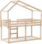 vidaXL Etagenbett mit Dach 75x190 cm Massivholz Kiefer 3282049 Bild 7