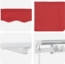 vidaXL Einziehbare Markise Rot 300 x 250 cm Stoff und Stahl 3330142 Bild 9