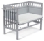 Fabimax 4654 'BASIC' Beistellbett grau, inkl. Matratze 'COMFORT' und Nestchen 'Amelie' grau Bild 6